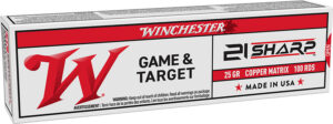 Winchester Ammo S21SLF USA 21Sharp 25gr Copper Matrix 100 Per Box/20 Case